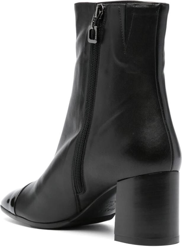 Carel Zwarte Leren Blokhaklaarzen