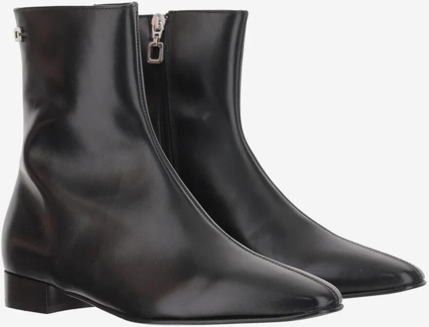 Carel Paris Boots Aiglon 24 Leather Ankle Boots in zwart