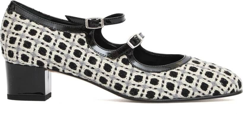 Carel Grijze Wol Pumps Stijlvolle Hakken