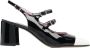 Carel Tweekleurige Papaya Pumps met Mid Block Heel Black Dames - Thumbnail 1