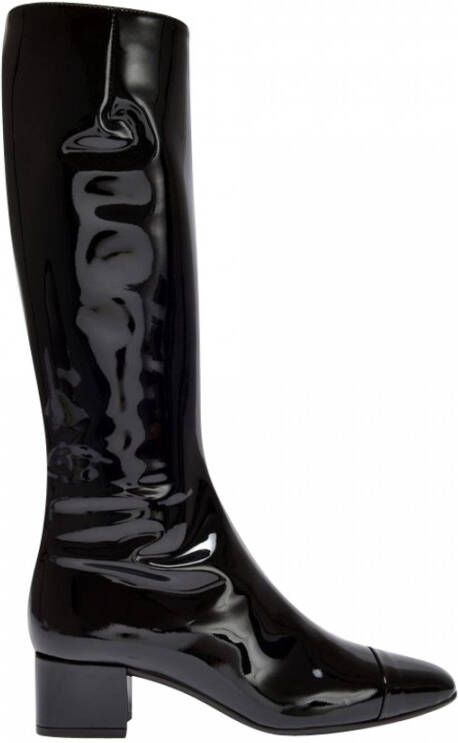 Carel Malaga Boots in Patent Leather Zwart Dames