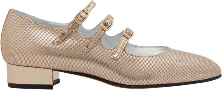 Carel Metallic Mary Jane Schoenen Handgemaakt in Italië Gray Dames