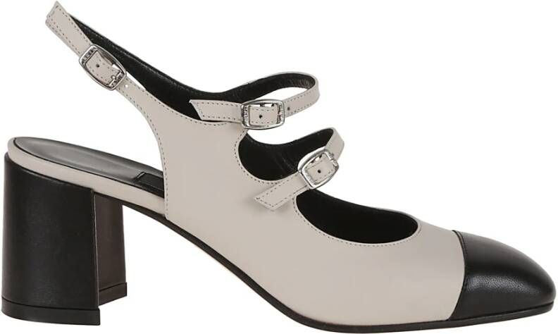 Carel Nude Leren Mary Jane Pumps