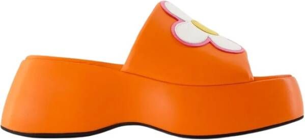 Carel Oranje Leren Bloemsandalen