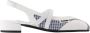 Carel Peachy Wit Leren Slingback Sandalen White Dames - Thumbnail 1