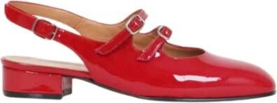 Carel Perzik dubbele strap derbies Rood Dames