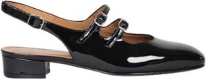 Carel Perzik dubbele strap derbies Zwart Dames