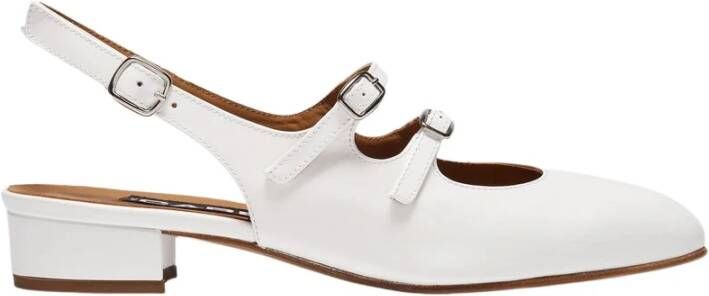 Carel Witte Slingback van Lakleer White Dames