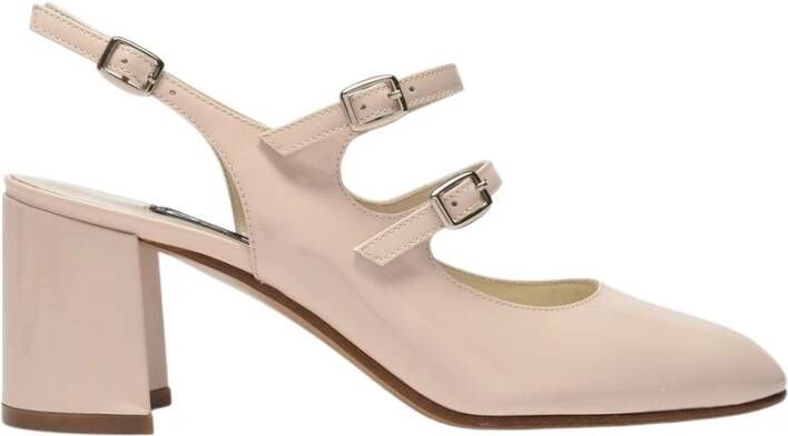 Carel Parijse Stijl Beige Lakleren Pumps Beige Dames