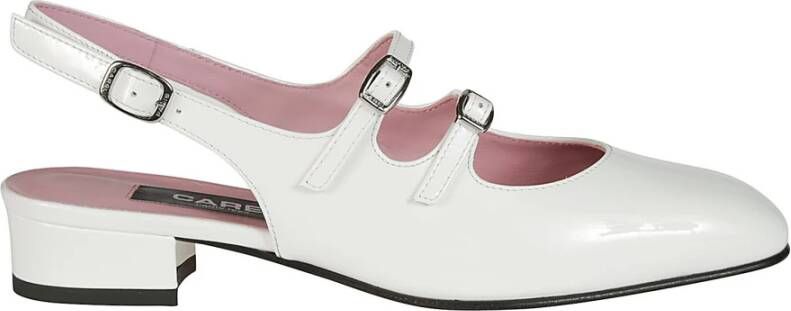 Carel Witte Slingback van Lakleer White Dames