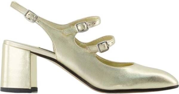 Carel Parijse Stijl Mary Janes Schoenen Yellow Dames