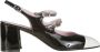 Carel Paris Hoge hakken Carel "Papaya" Slingback – Black Patent in zwart - Thumbnail 1
