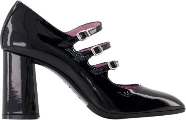 Carel Zwarte Patent Mary Jane Schoenen Black Dames