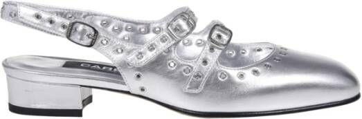 Carel Paris Hoge hakken Silver Low-Heeled Mary Jane 05 Shoes in zilver