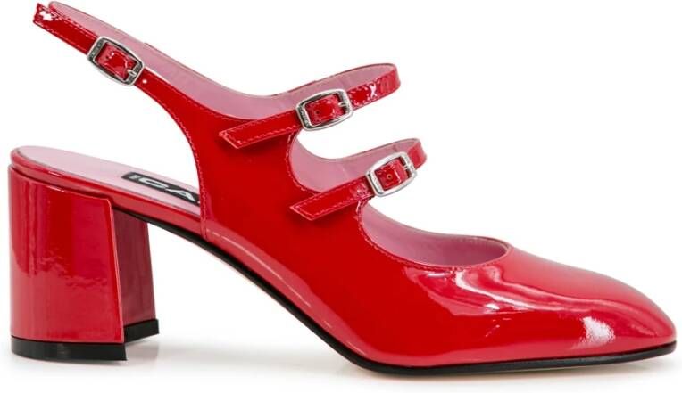 Carel Rode lakleren platte schoenen Red Dames