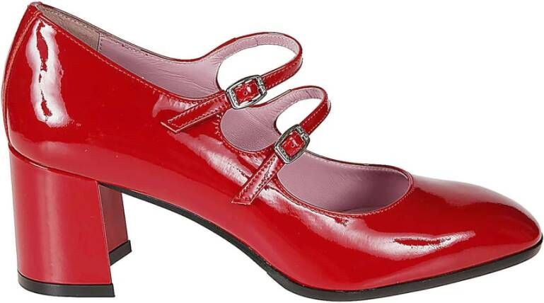 Carel Rode Lakleren Schoenen Red Dames