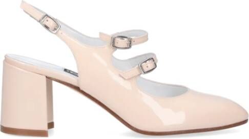 Carel Nude Patent Hak Pumps Beige Dames
