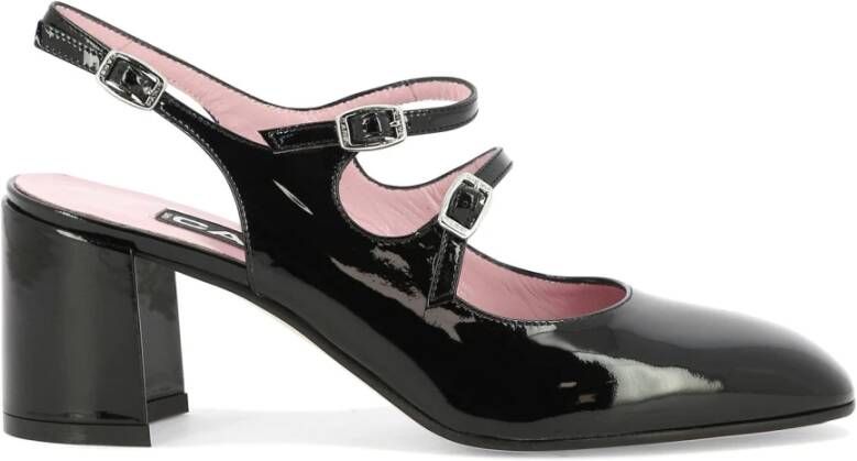 Carel Slingback Mary Janes in lakleer Black Dames