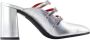 Carel Zilver Leren Fatale Sandalen - Thumbnail 1