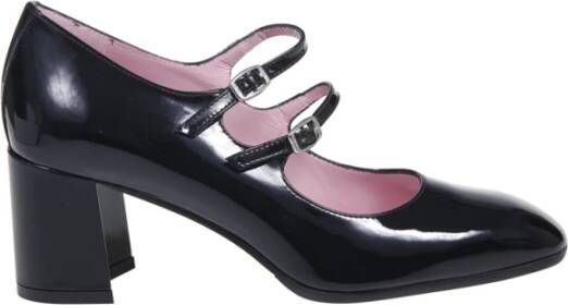 Carel Iconische Mary Jane Hak Zwarte Schoen Black Dames