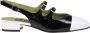 Carel Zwarte en witte slingback van lakleer Black Dames - Thumbnail 5
