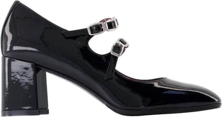 Carel Zwarte Lakleren Pumps