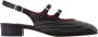 Carel Zwarte Leren Puntige Sandalen - Thumbnail 1