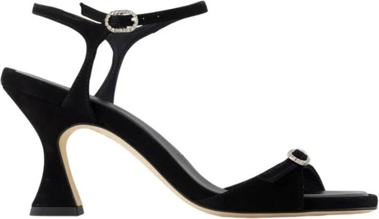 Carel Zwarte Leren Sandalen Celeste Stijl