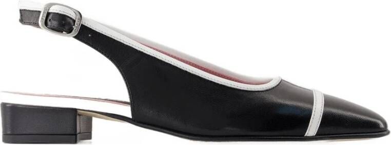 Carel Zwarte Leren Sandalen Elisa Stijl