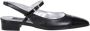 Carel Zwarte Leren Pantoffels Elegante Stijl Black Dames - Thumbnail 1