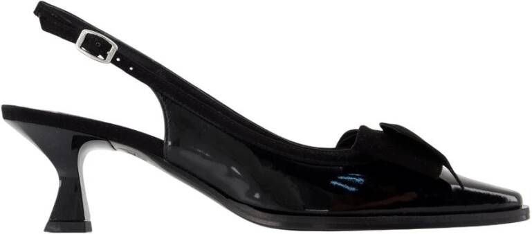 Carel Zwarte Patentleren Marquise Sandalen