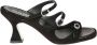 Carel Zwarte Suède Hoge Hak Sandalen Black Dames - Thumbnail 1
