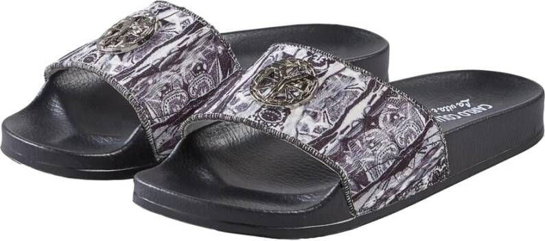 Carlo colucci Gebreide Slide Sandaal Dal Zot Black Heren