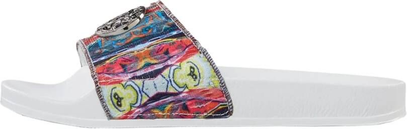 Carlo colucci Heren Strick Slippers White Heren - Foto 2