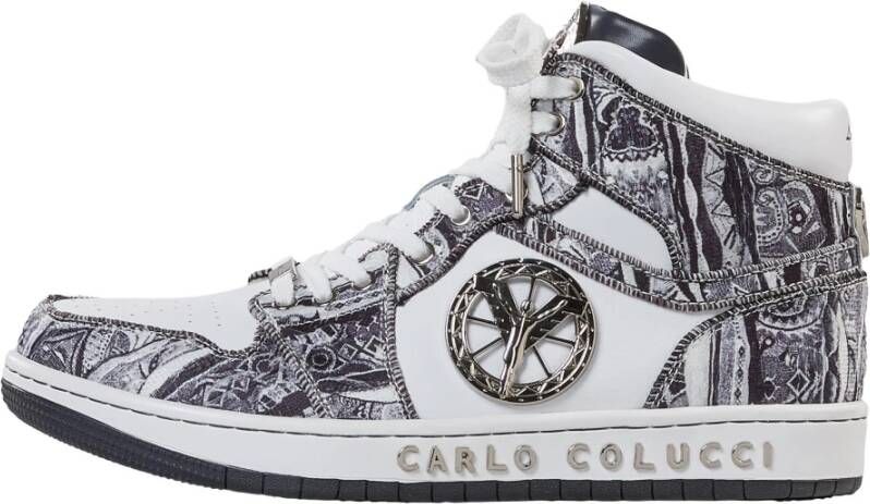 Carlo colucci High-Strick Sneaker Dal Ri Uniek Artistiek Ontwerp Multicolor Unisex