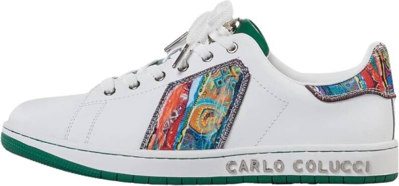 carlo colucci Strick Sneakers Wit Heren