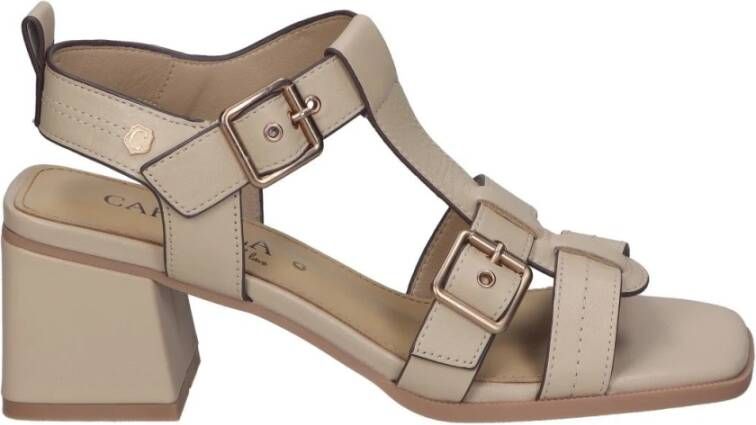 Carmela Elegante High Heel Sandalen Beige Dames