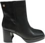 Carmela Leren enkellaarsjes met 9cm hak Black Dames - Thumbnail 1
