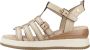 Carmela Modieuze Wedges Schoenen voor Vrouwen Beige Dames - Thumbnail 2