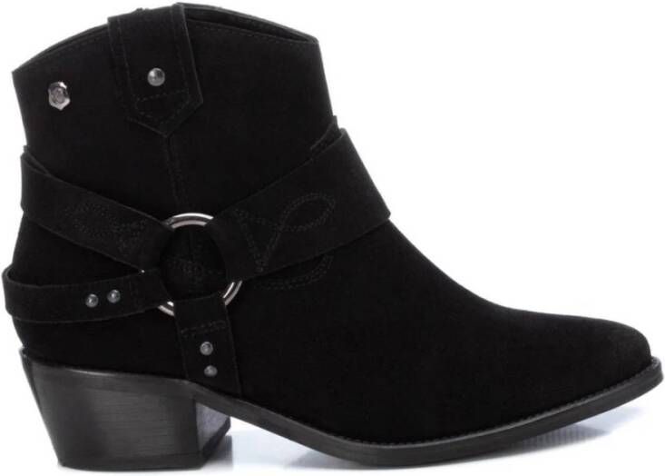 Carmela Western Style Cowboy Boots Black Dames