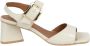 Carmens Beige Geborsteld Leren Sandalen Beige Dames - Thumbnail 1