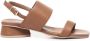 Carmens Bruin Leren Enkelband Sandalen Brown Dames - Thumbnail 1