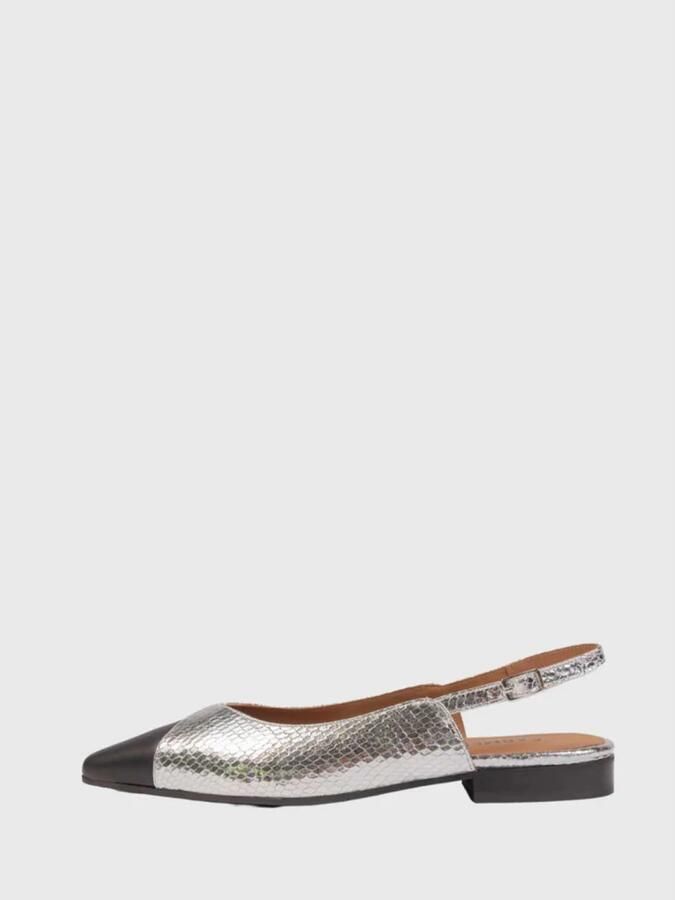 Car s Zilveren Slingback Leren Sandalen