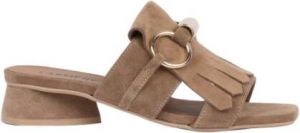 Carmens Heeled Mules Beige Dames