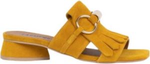 Carmens Heeled Mules Geel Dames
