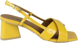 Carmens High Heel Sandals Geel Dames