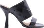 Carmens Heeled Mules Zwart Dames - Thumbnail 2