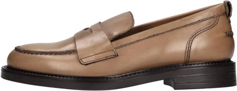 Car s Platte schoenen Bruin