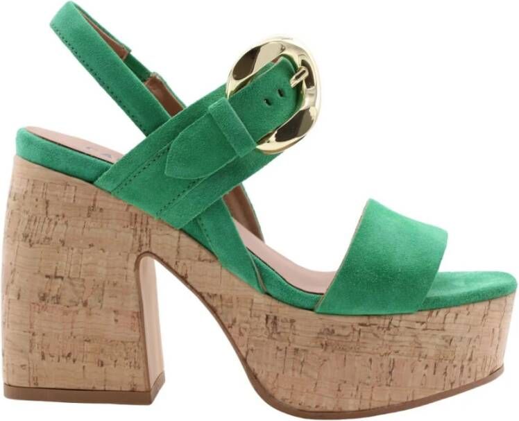 Carmens Sandaal Groen Dames