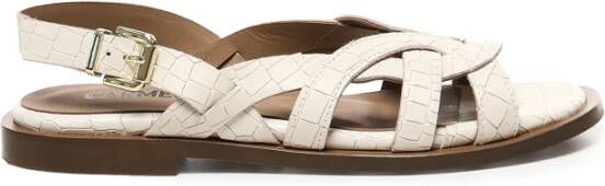 Car s Witte platte schoenen